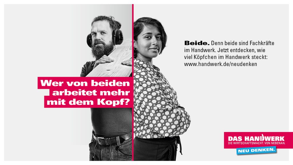 Neue Kampagne zeigt Vielfalt und Stärken des Handwerks