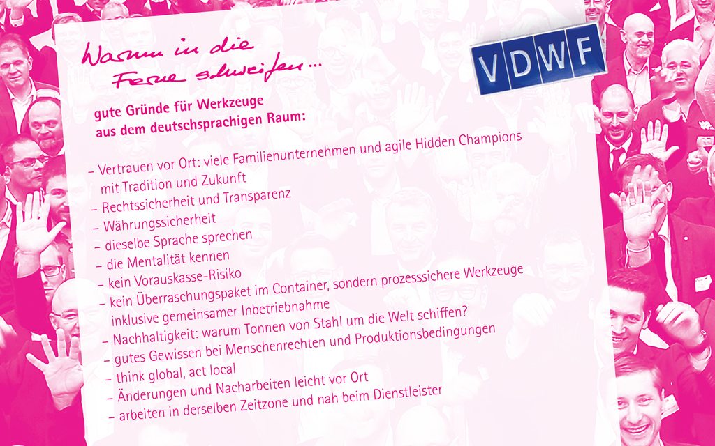 VDWF startet Kampagne zur Stärkung der regionalen Branche