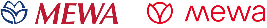 Vergleich vorheriges (li.) und neues Logo (Bilder: Mewa).