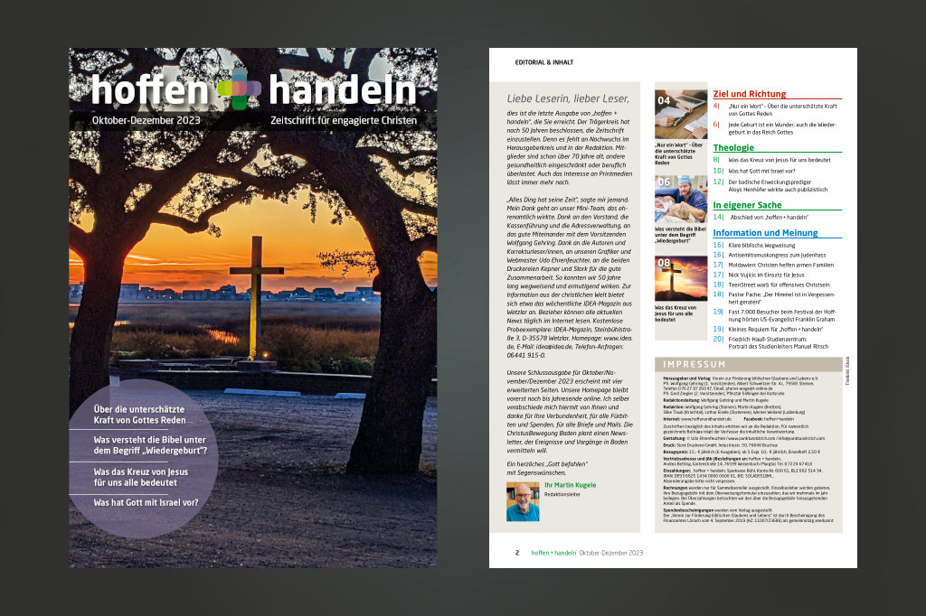 Eingestellt: »hoffen + handeln«