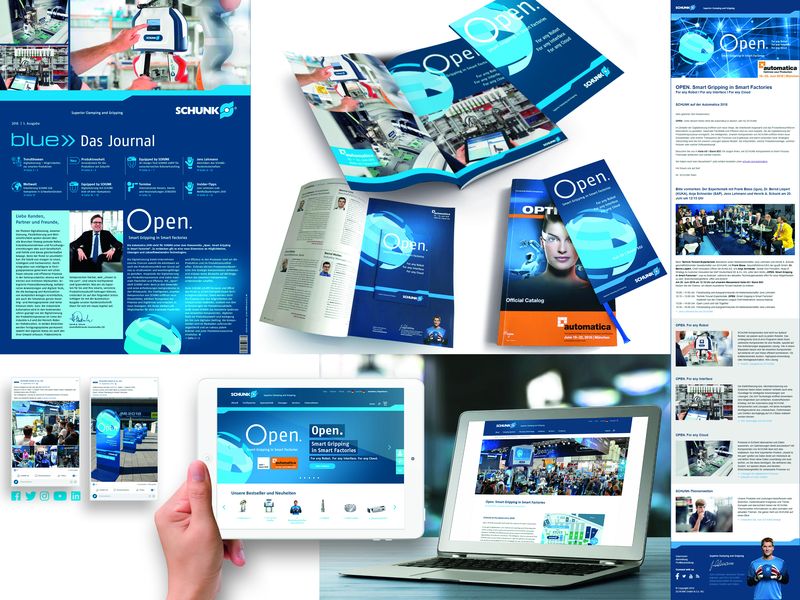 Die Kampagne wird über sämtliche Kommunikationskanäle gespielt. Bild: Schunk