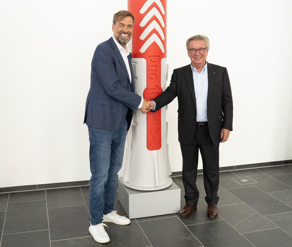 Und noch ein Promi-Testimonial: Jürgen Klopp wirbt für fischer