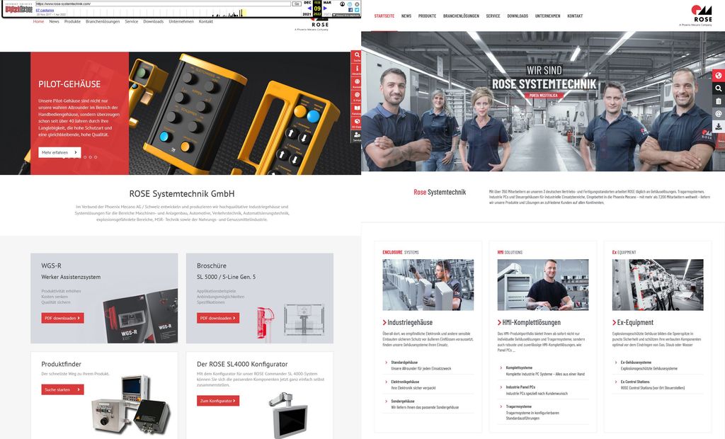 Überarbeitete Website von Rose bietet zusätzliche Funktionen