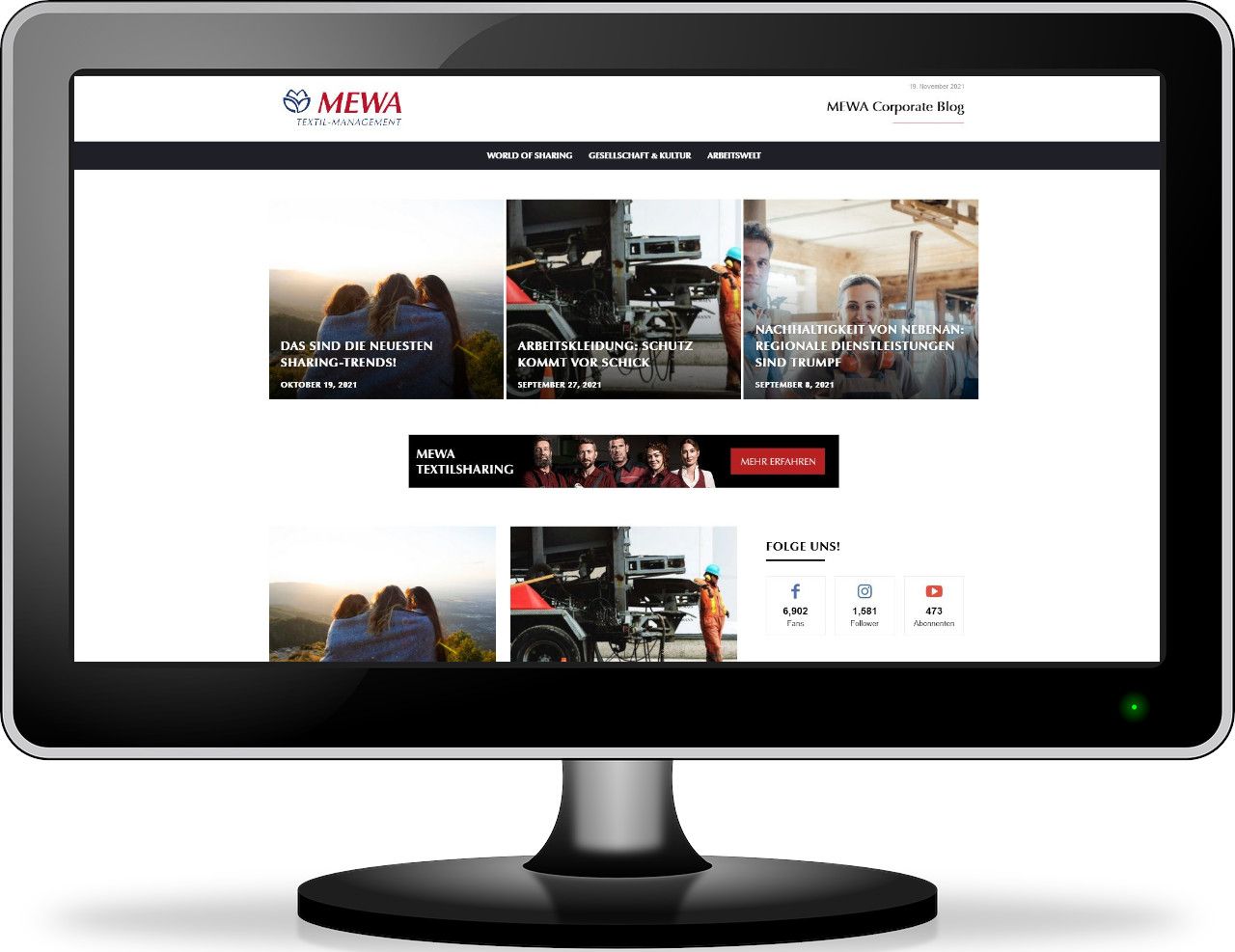 Textildienstleister Mewa will mit einem Blog seine Sichtbarkeit erhöhen