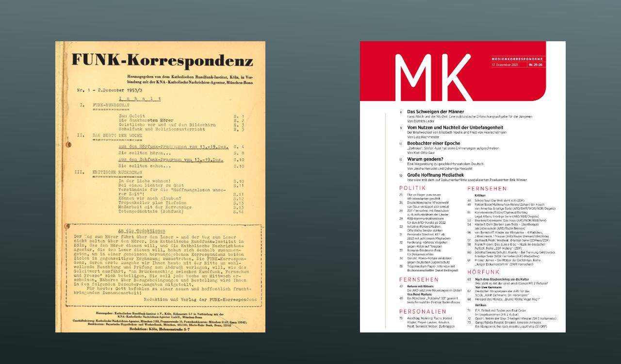 Eingestellt: Branchenblatt »Medienkorrespondenz«