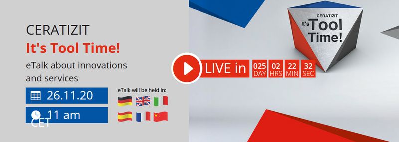 Content-Marketing: Ceratizit produziert Online-Show zu Präzisionswerkzeugen