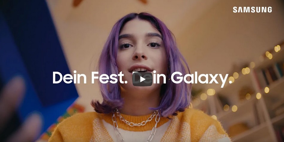 Samsung inszenierte 2021 den emotionalen Wert seines Smartphones als Liebesgeschichte mit Happy End (Screenshot: Youtube).