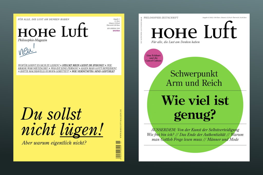 Eingestellt: Philosophiemagazin »Hohe Luft«