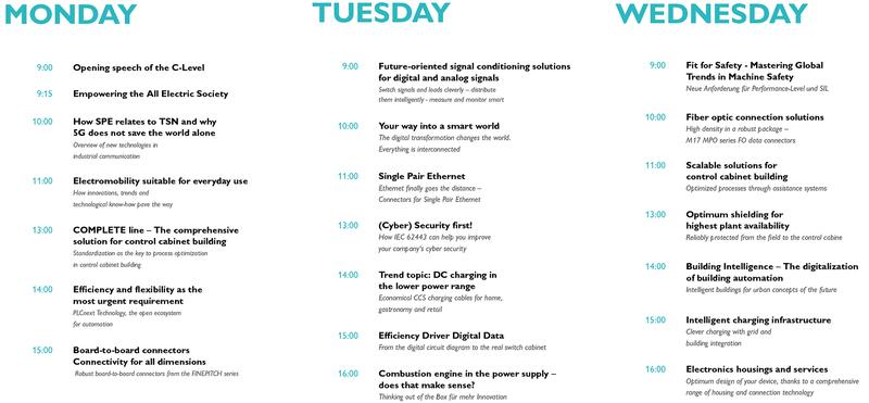 Die virtuelle Konferenz hat ein volles Programm. Bild: Phoenix Contact