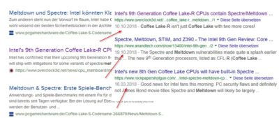 Besser: Google liefert gern das Datum einer Seite mit.