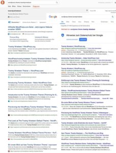 Duckduckgo bevorzugt teils englissprachige Seiten.