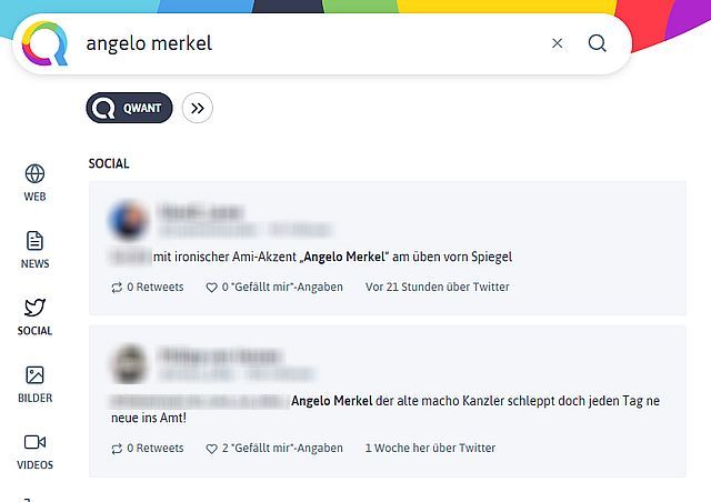 Außerhalb der Web-Suche werden Tippfehler ignoriert.